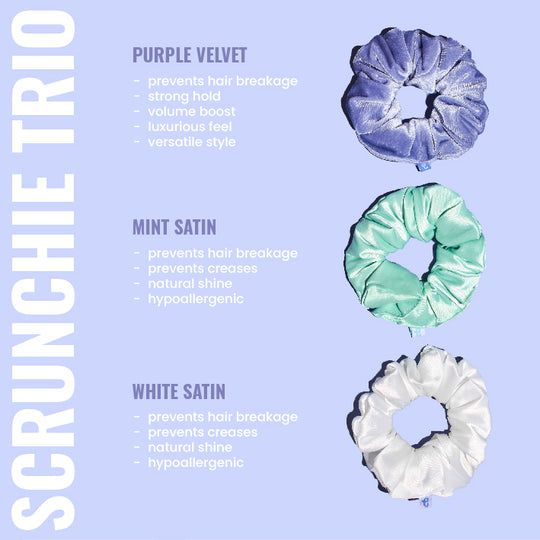 Mini Scrunchie Trio